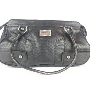 Guess Los Angeles faux reptile print leather handbag